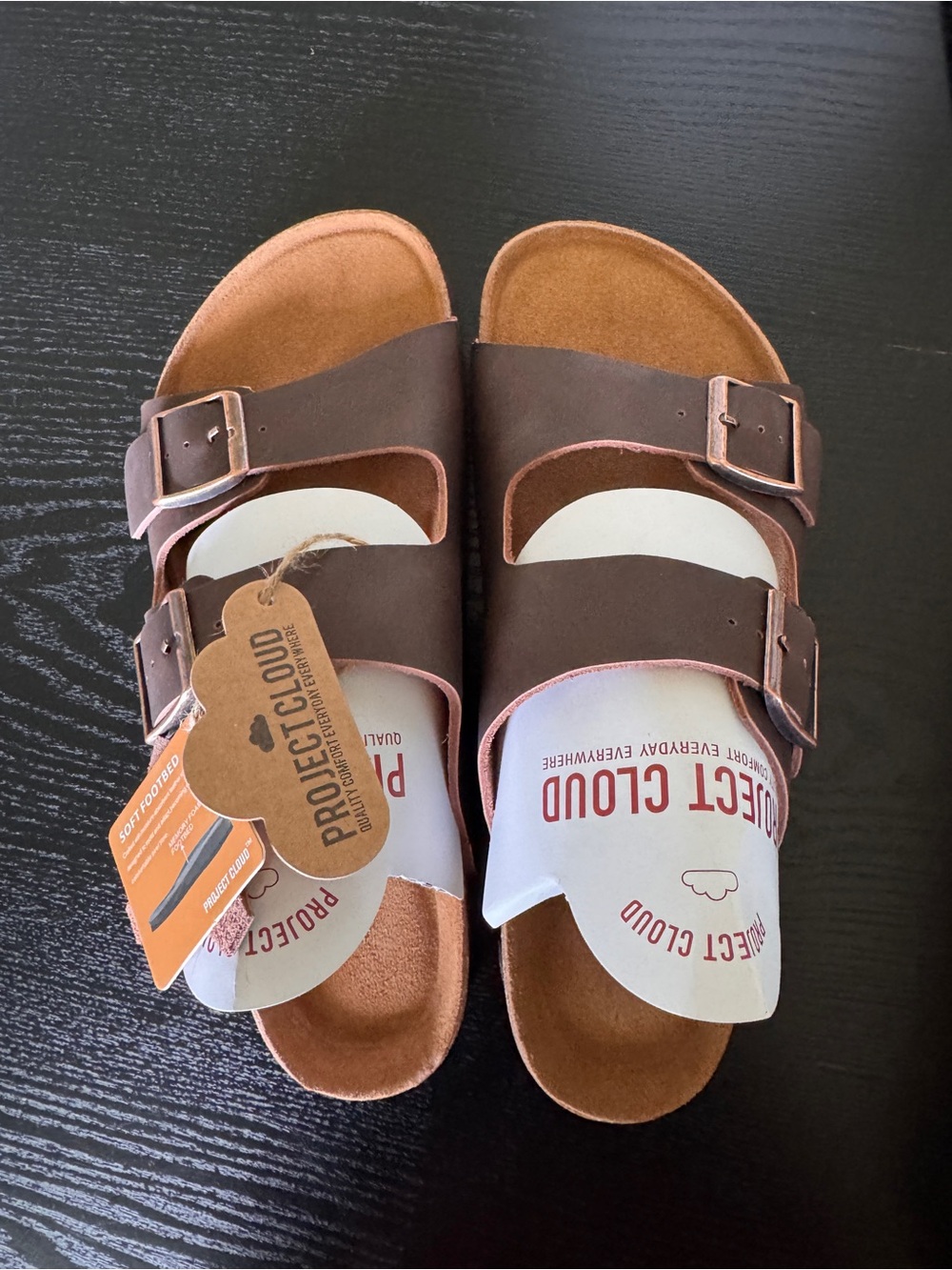 Men’s Brown Double-Buckle Sandals